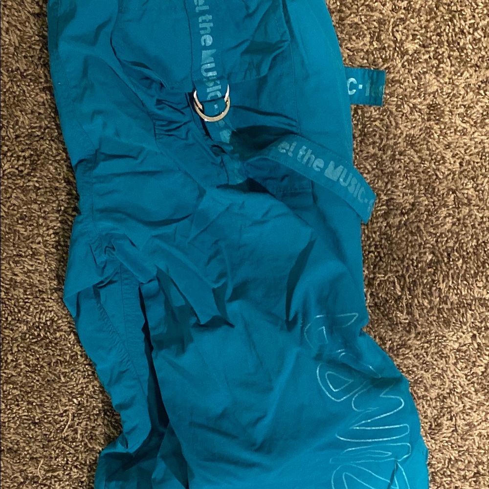 Teal Zumba Workout Pants Gently Worn